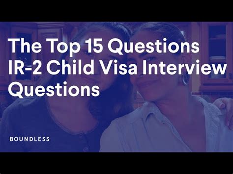 ir2 visa interview questions and answers|IR2 Visa Interview Questions for Child .